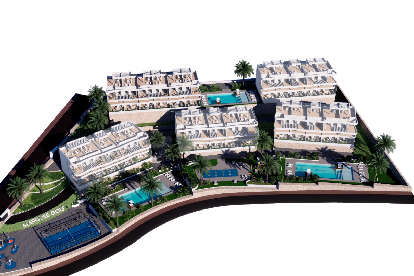 Apartamentos junto al campo de golf en Finestrat