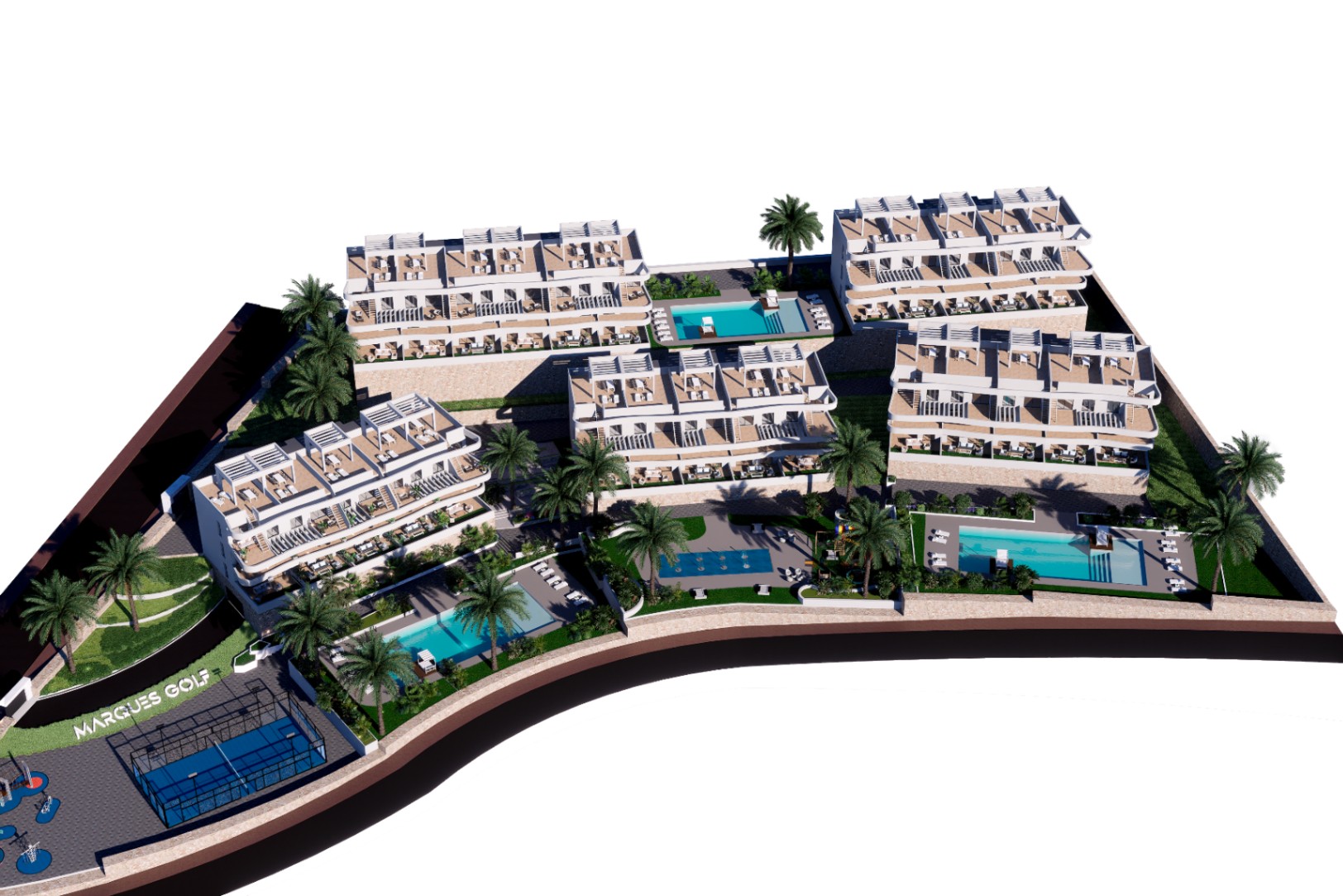Apartamentos junto al campo de golf en Finestrat