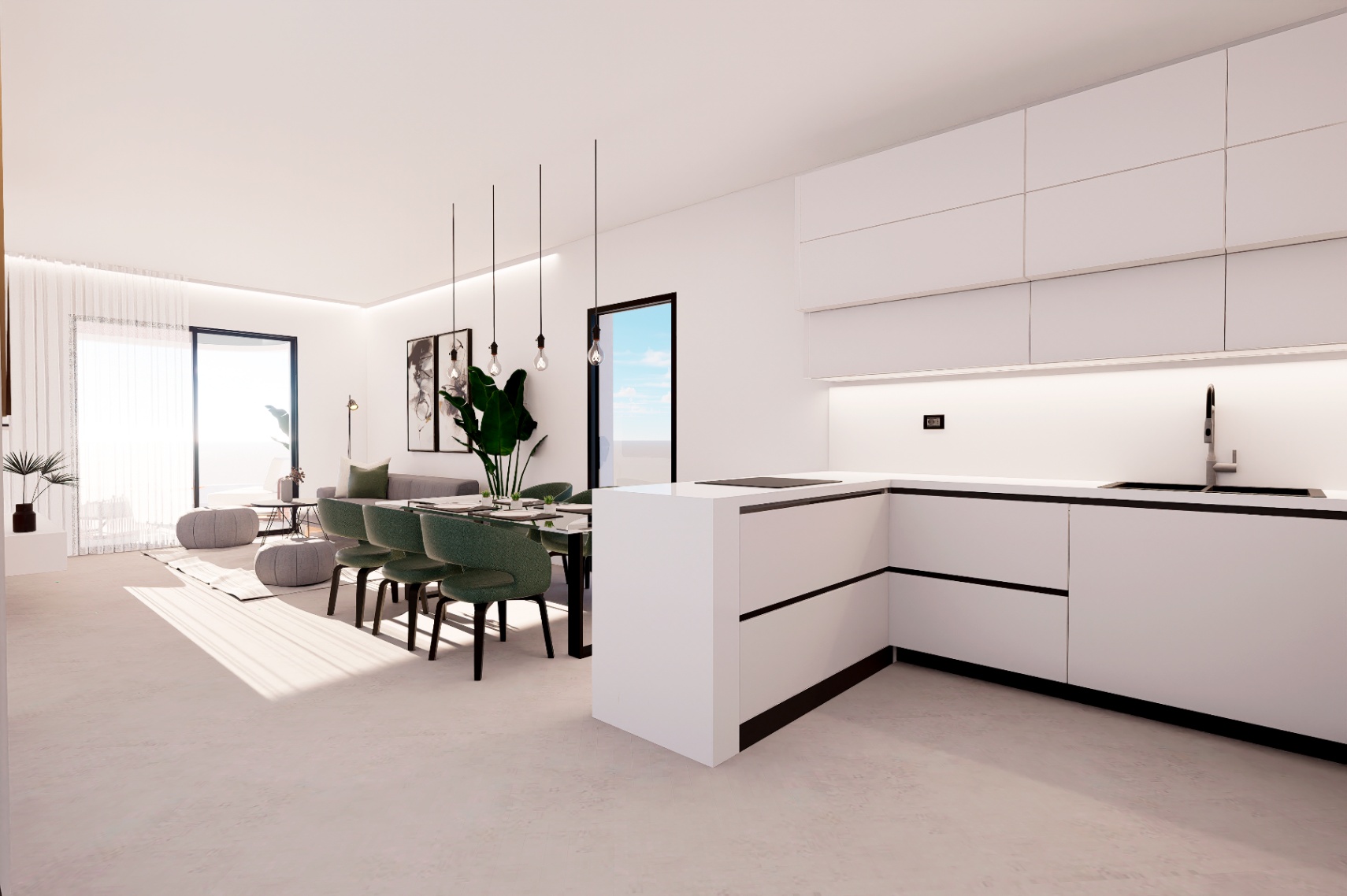 Apartamentos junto al campo de golf en Finestrat
