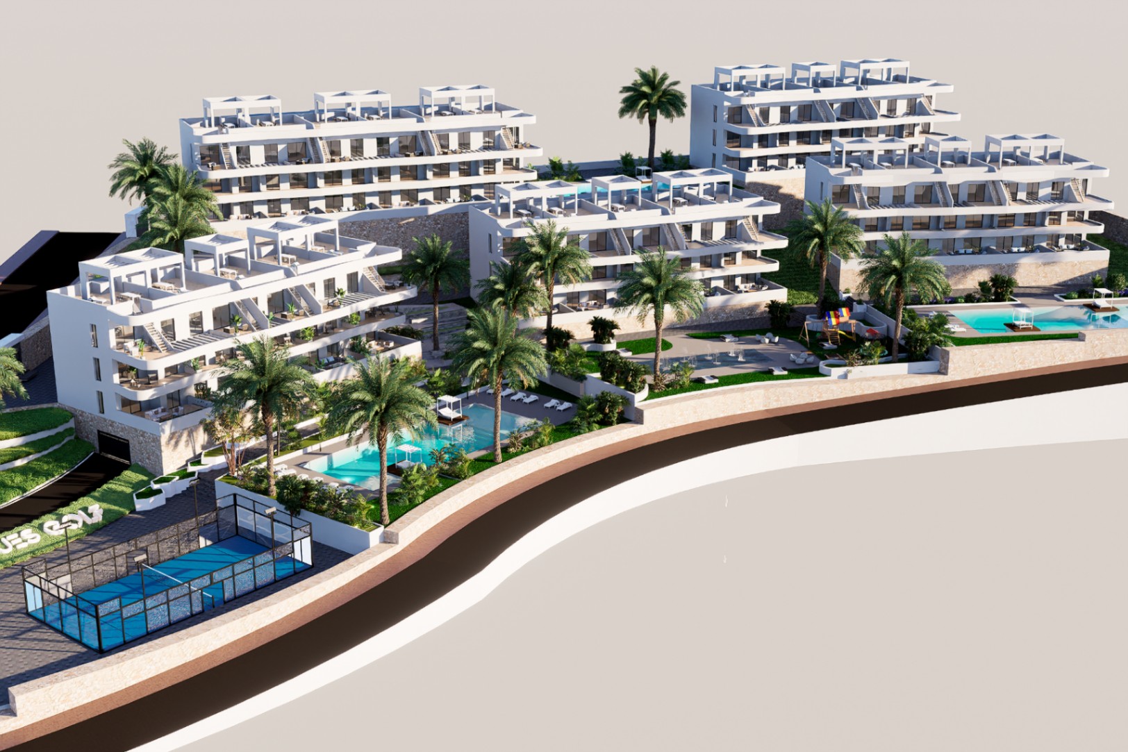 Apartamentos junto al campo de golf en Finestrat