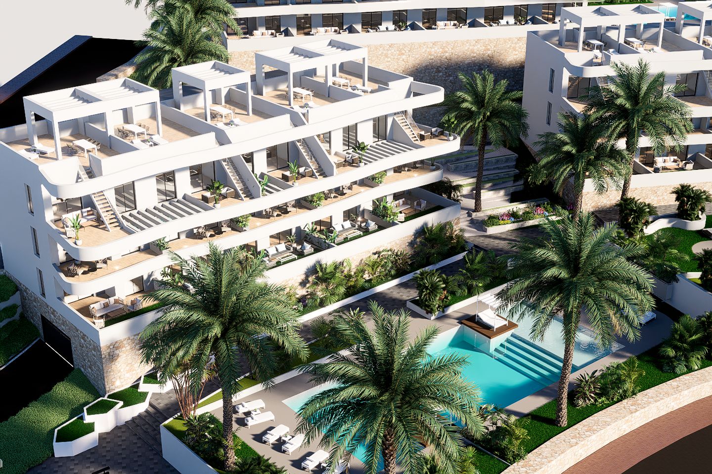 Apartamentos junto al campo de golf en Finestrat