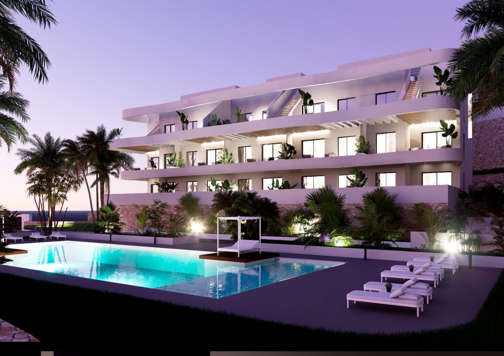 Apartamentos junto al campo de golf en Finestrat