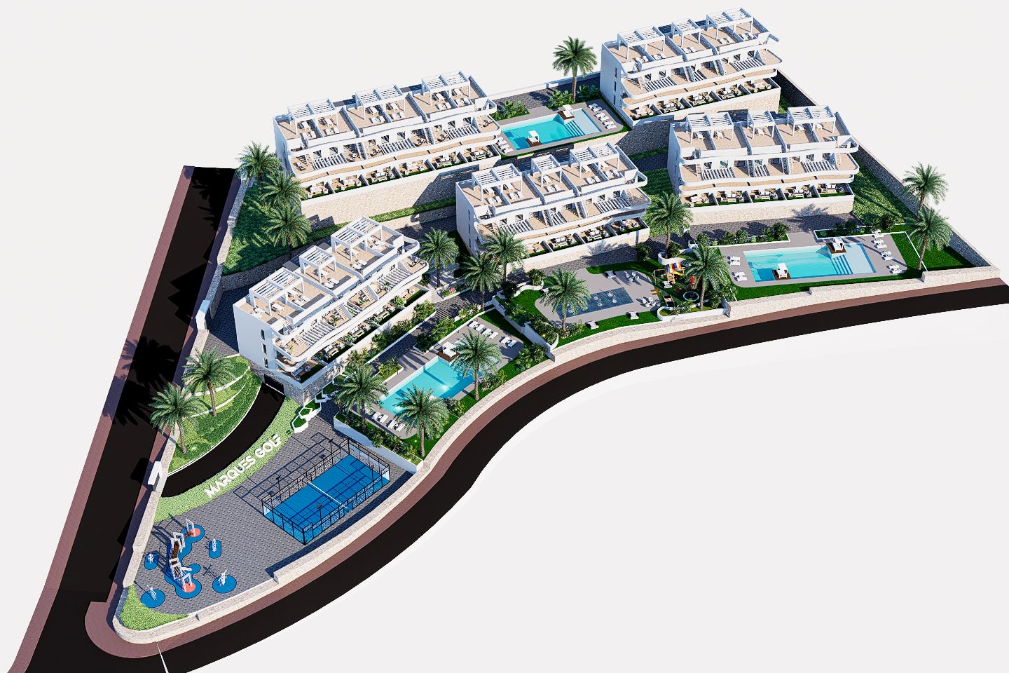 Apartamentos junto al campo de golf en Finestrat