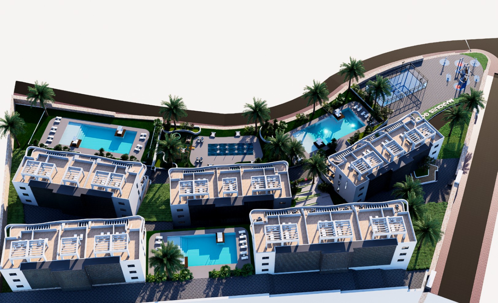 Apartamentos junto al campo de golf en Finestrat
