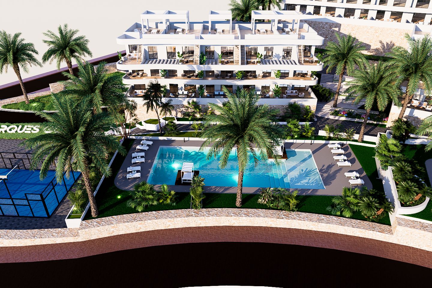 Apartamentos junto al campo de golf en Finestrat
