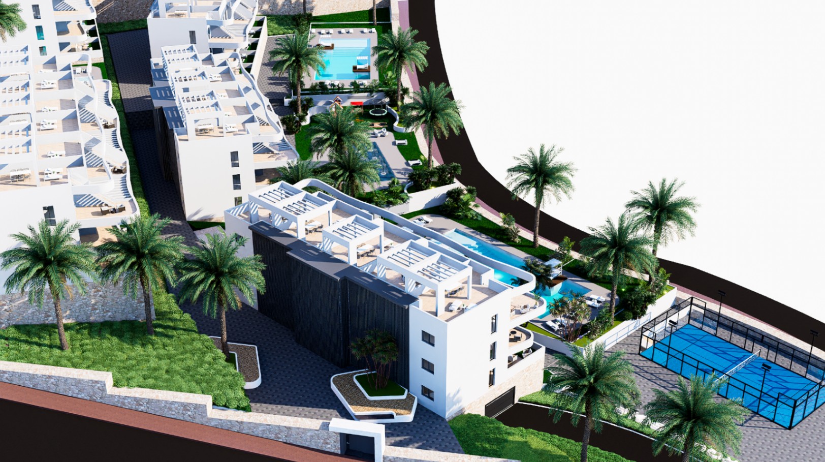 Apartamentos junto al campo de golf en Finestrat