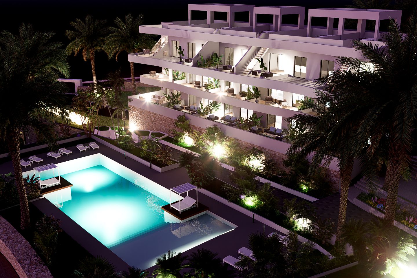 Apartamentos junto al campo de golf en Finestrat
