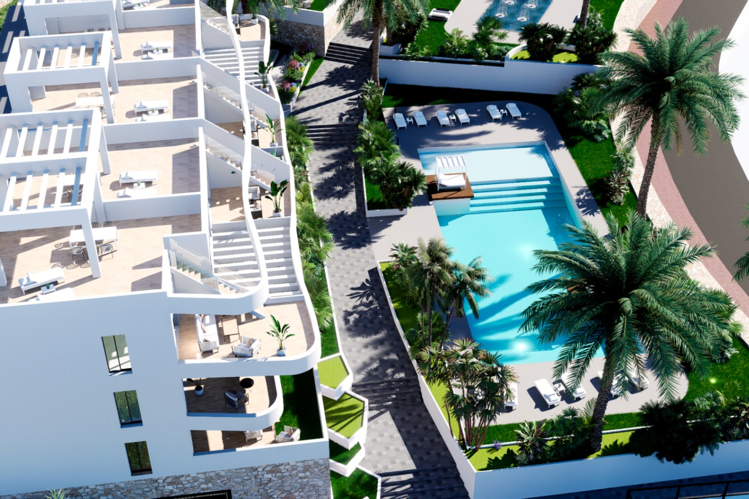 Apartamentos junto al campo de golf en Finestrat