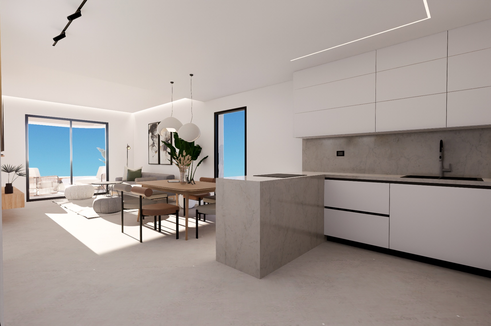 Apartamentos junto al campo de golf en Finestrat