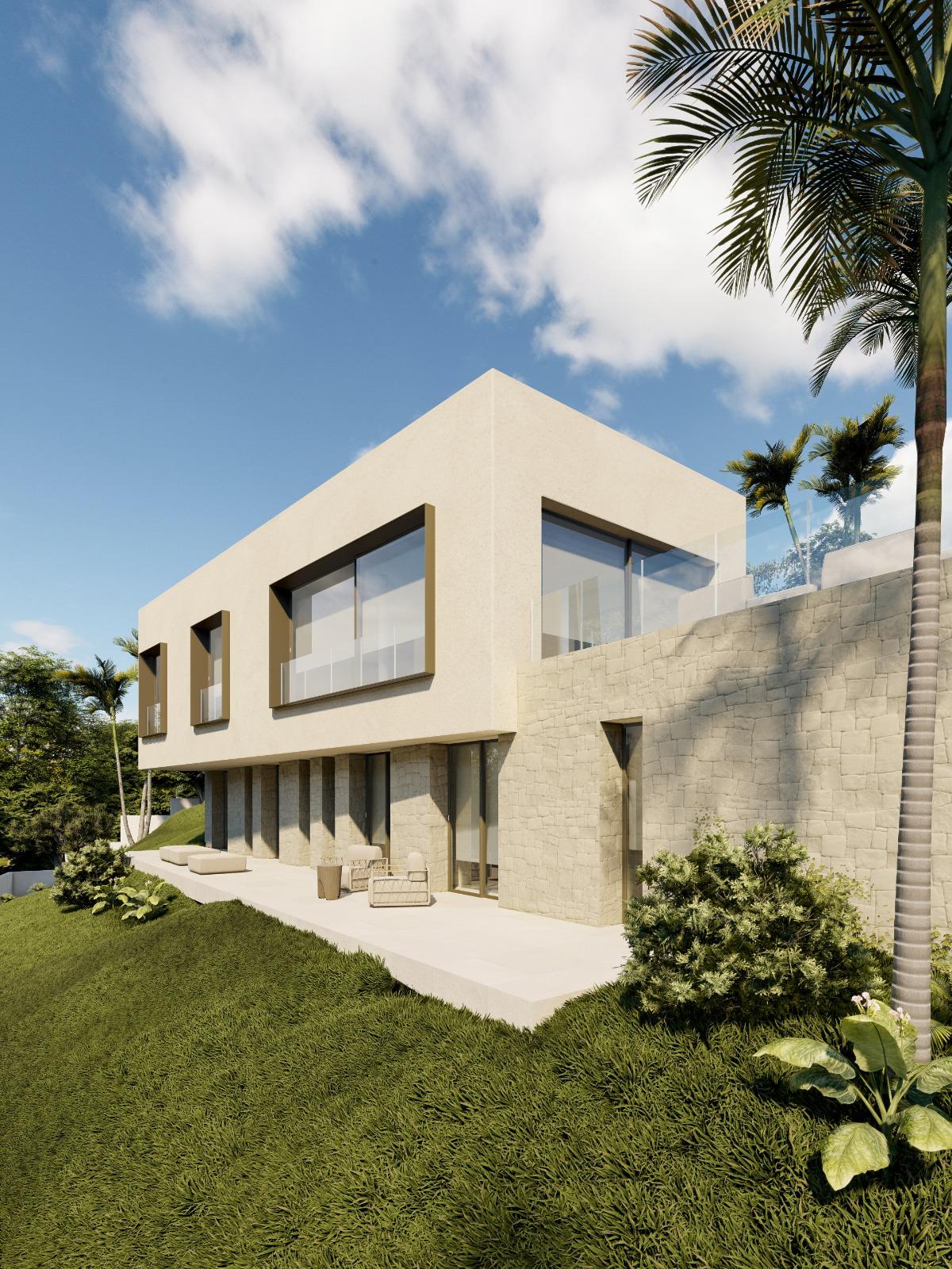 Parcela con proyecto de villa en Marquesa III (Dénia), orientación sur y vistas al Montgó