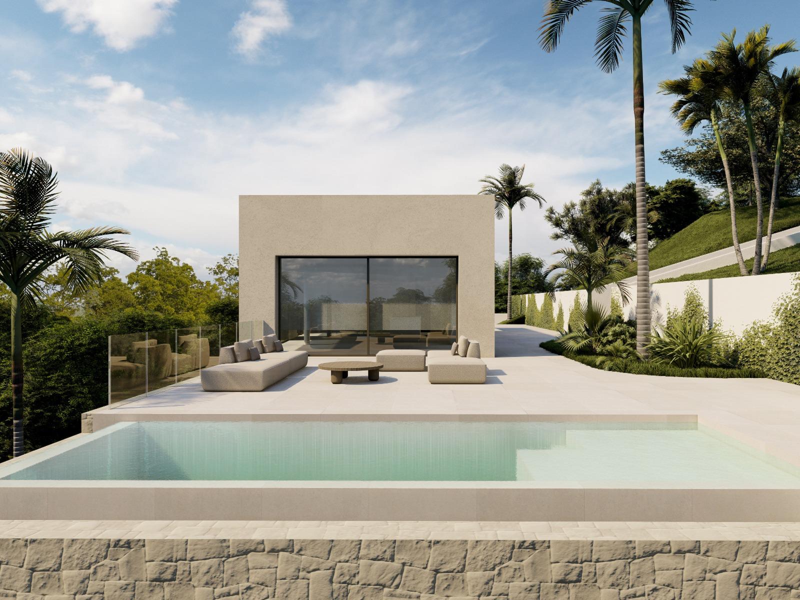 Parcela con proyecto de villa en Marquesa III (Dénia), orientación sur y vistas al Montgó