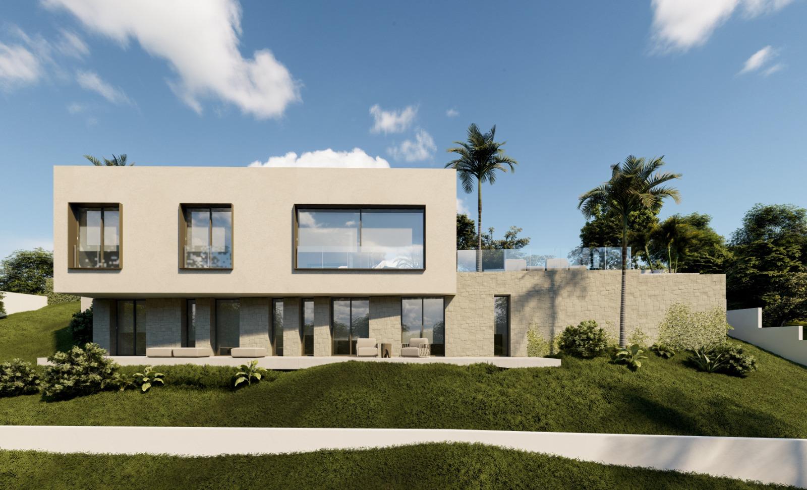 Parcela con proyecto de villa en Marquesa III (Dénia), orientación sur y vistas al Montgó