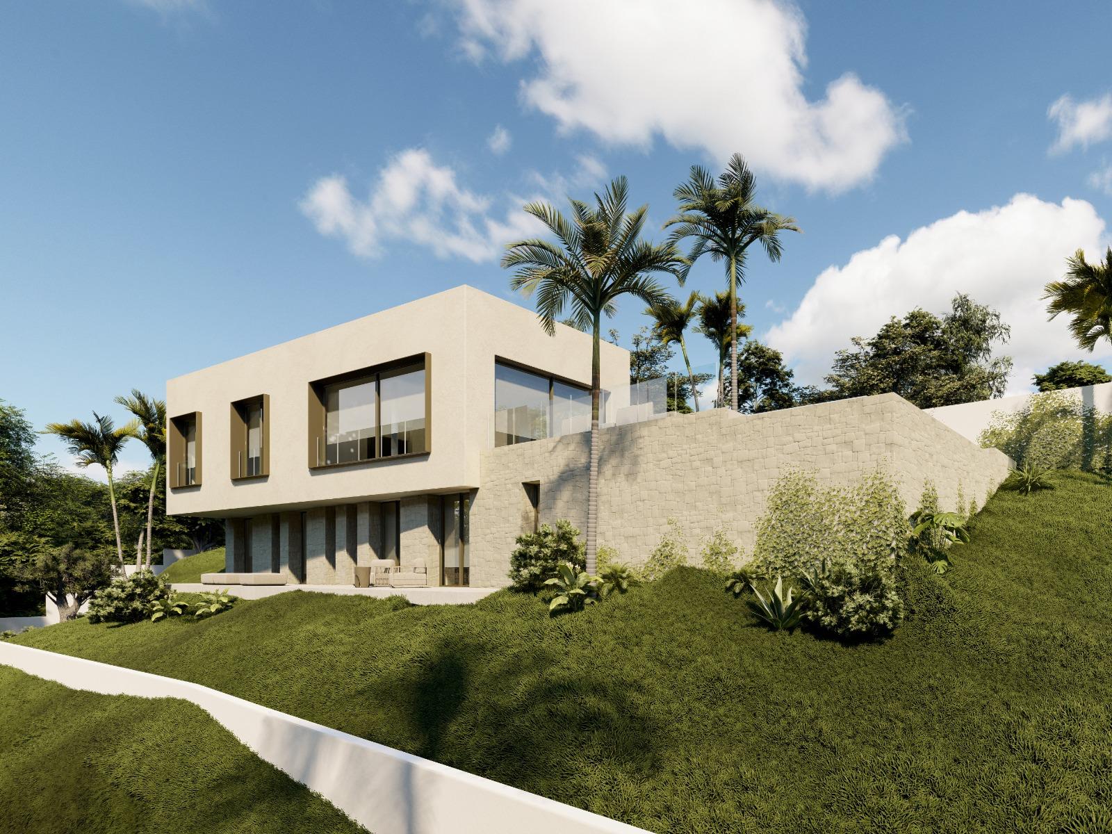 Parcela con proyecto de villa en Marquesa III (Dénia), orientación sur y vistas al Montgó