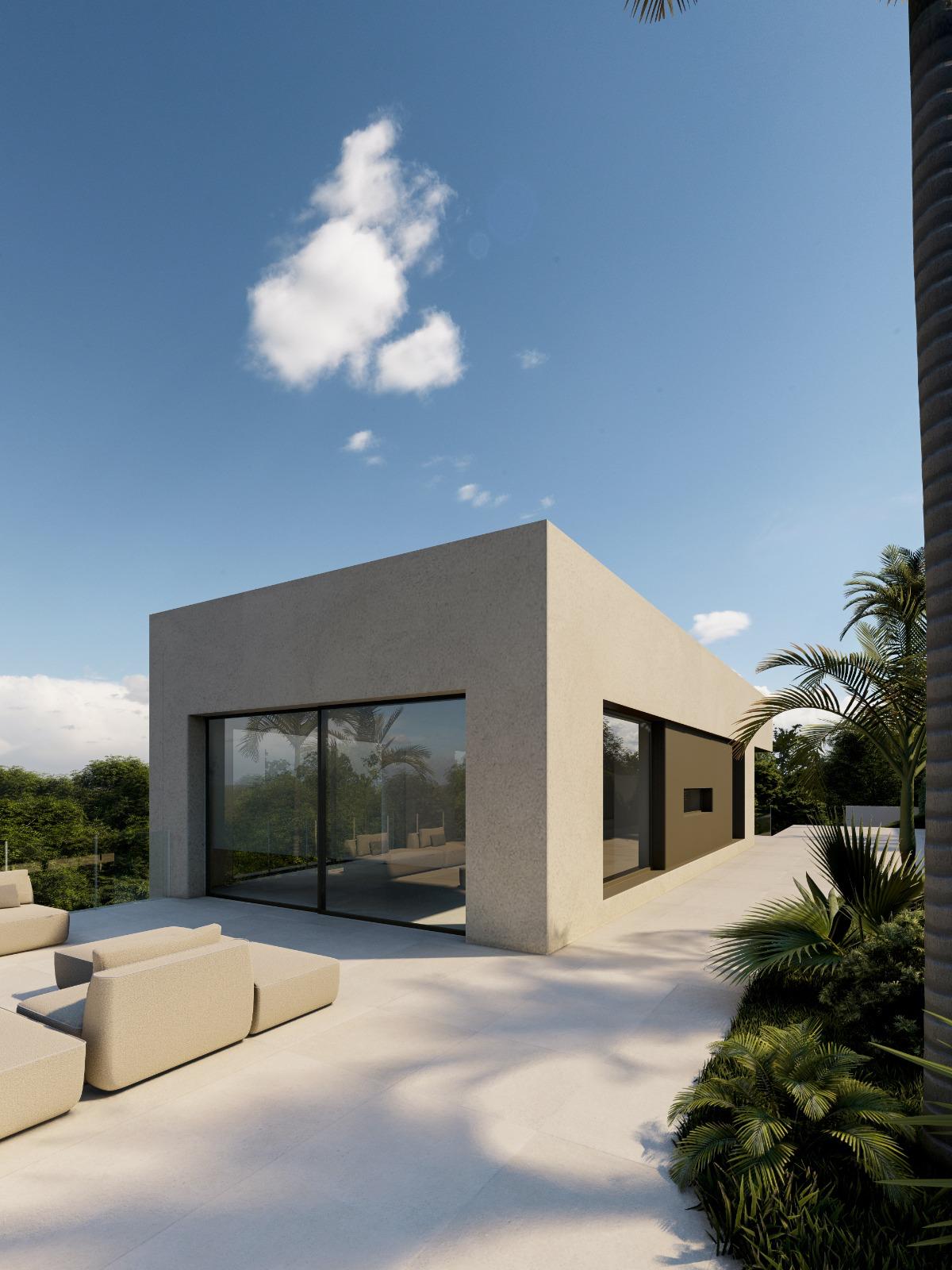 Parcela con proyecto de villa en Marquesa III (Dénia), orientación sur y vistas al Montgó