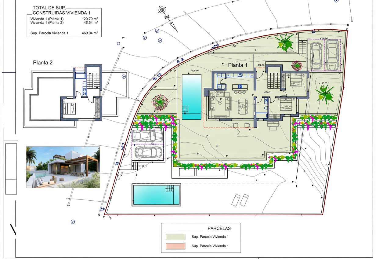 Parcela con proyecto en San Rafael, La Nucia